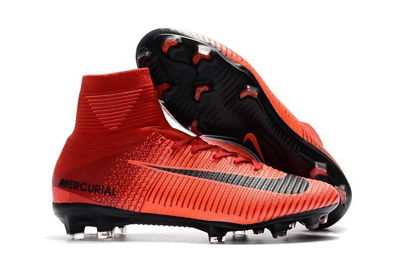 Nike Mercurial Superfly V FG Soccer Cleats Red Black – kicksnatics