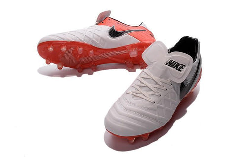 Image of Nike Tiempo Legend VI FG Soccer Cleats White Red Black - KicksNatics