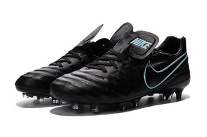Nike Tiempo Legend VI FG Soccer Cleats Black Hyper Turquoise - KicksNatics