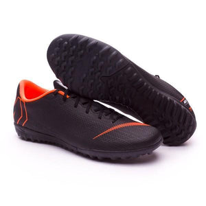 Nike Mercurial VaporX XII Academy Turf Soccer Cleats Black Orange