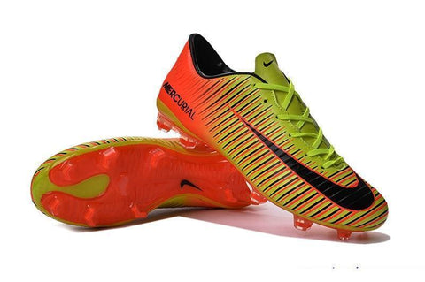 Image of Nike Mercurial Vapor XI FG Soccer Cleats Orange Yellow - KicksNatics