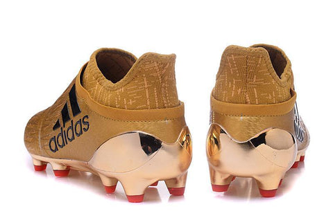 Image of Adidas X 16+ Purechaos FG/AG Soccer Cleats Golden - KicksNatics