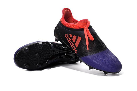 Image of Adidas X 16+ Purechaos FG/AG Soccer Cleats Purple Black Solar Red - KicksNatics