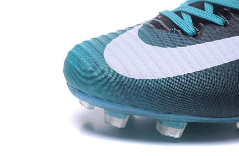 Image of Nike Mercurial Superfly V FG Soccer Cleats Blue Black White - KicksNatics