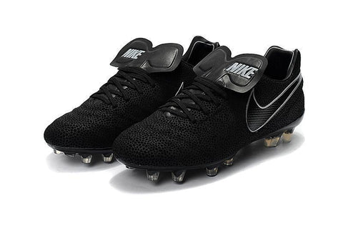Image of Nike Tiempo Legend VI FG Soccer Cleats Black White - KicksNatics