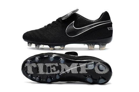 Image of Nike Tiempo Legend VI FG Soccer Cleats Black White - KicksNatics
