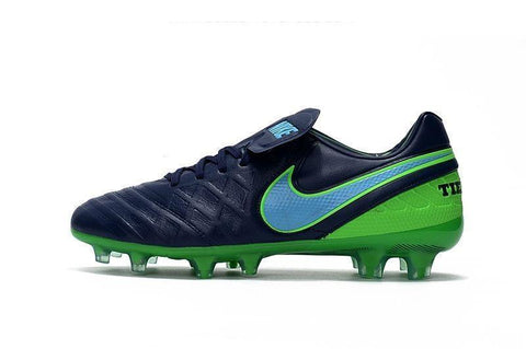 Image of Nike Tiempo Legend VI FG Soccer Cleats Coastal Blue Green - KicksNatics