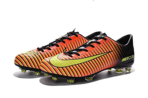 Nike Mercurial Vapor XI FG Soccer Cleats Orange Black Yellow - KicksNatics