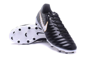 Nike Tiempo Legend VII FG Soccer Cleats Black White Orange - KicksNatics