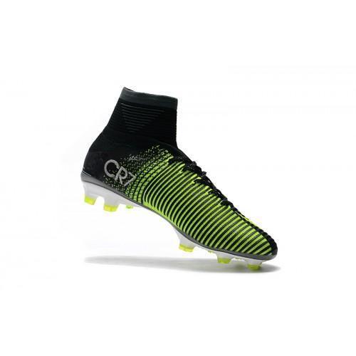 Nike Mercurial Superfly V CR7 FG Soccer Cleats Black Green