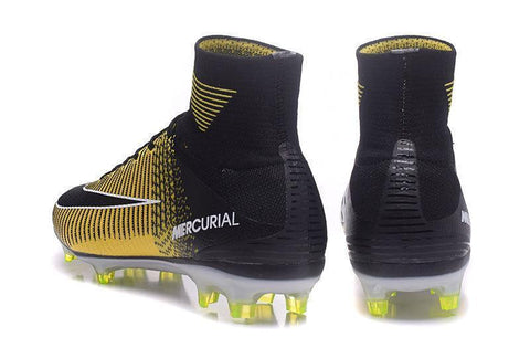 Image of Nike Mercurial Superfly V FG Soccer Cleats Yellow Black - KicksNatics