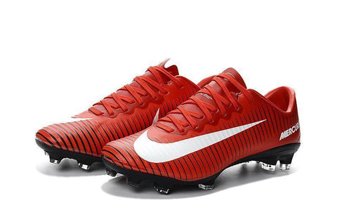 Image of Nike Mercurial Vapor XI FG Soccer Cleats Red White Black - KicksNatics