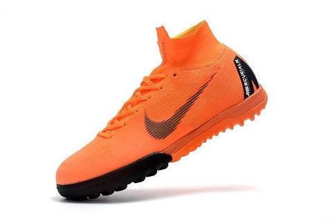Image of Nike MercurialX Superfly 360 Elite Turf Soccer Cleats Orange Black - KicksNatics