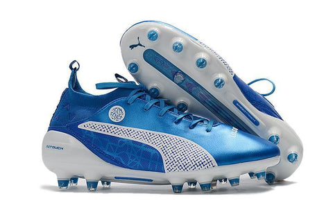 Image of PUMA evoTOUCH Pro FG Soccer Cleats Blue White