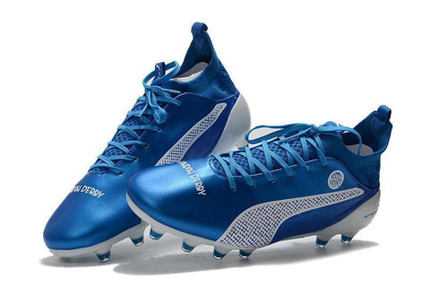 Image of PUMA evoTOUCH Pro FG Soccer Cleats Blue White