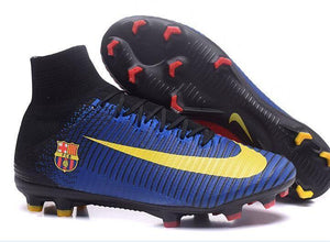 Nike Mercurial Superfly V FC Barcelona FG Soccer Cleats Blue Red Black