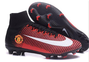 Nike Mercurial Superfly V Manchester United FG Soccer Cleats Red Black