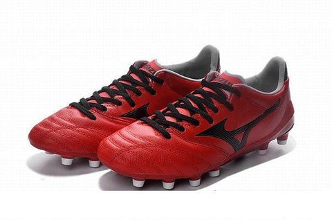 Image of Mizuno Morelia Neo II FG Soccer Cleats Red Black - KicksNatics