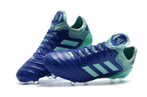 Image of Adidas Copa 18.1 FG Soccer Cleats Blue Green - KicksNatics