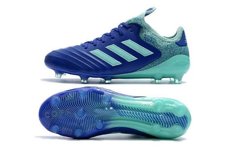 Image of Adidas Copa 18.1 FG Soccer Cleats Blue Green - KicksNatics