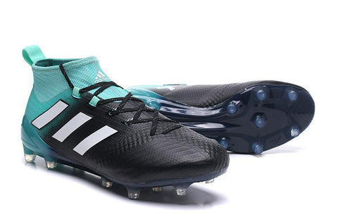 Image of Adidas ACE 17+ Primeknit FG Soccer Cleats Energy Aqua White Legend Ink - KicksNatics
