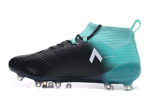 Image of Adidas ACE 17+ Primeknit FG Soccer Cleats Energy Aqua White Legend Ink - KicksNatics