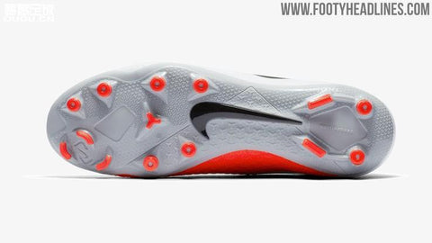 Image of Nike Phantom Vision Elite DF FG Soccer Cleats White Orange Black - KicksNatics