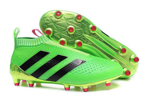 Adidas ACE 16+ Purecontrol FG/AG Soccer Cleats Solar Green Pink Black