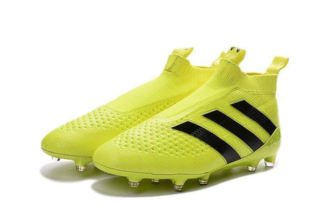 Image of Adidas ACE 16+ Purecontrol FG/AG Soccer Cleats Solar Yellow Black - KicksNatics