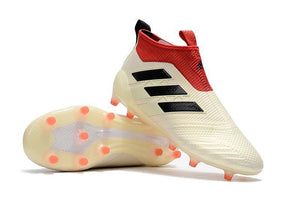 Adidas Ace 17+ Purecontrol FG Champagne Soccer Cleats White Red Black - KicksNatics