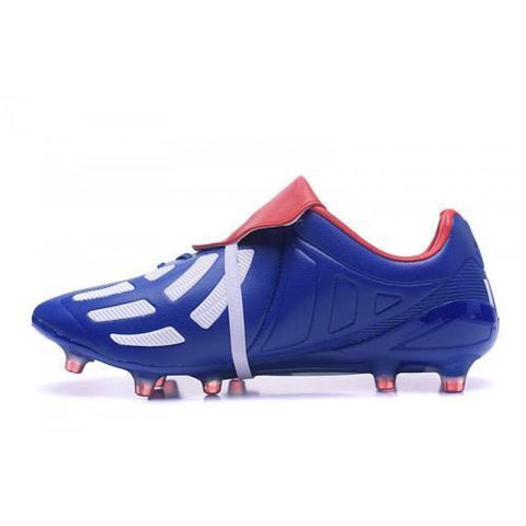 Image of Adidas Predator Mania Champagne FG Soccer Cleats Blue White Red - KicksNatics