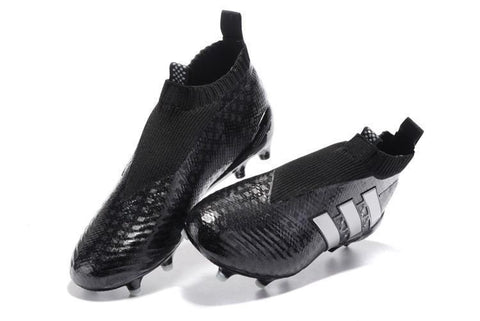 Image of Adidas Ace 17+ Purecontrol FG Soccer Cleats Core Black White - KicksNatics