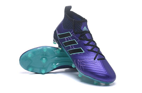 Image of Adidas ACE 17.1 Primeknit Soccer Cleats Legend Ink Black Energy Aqua - KicksNatics