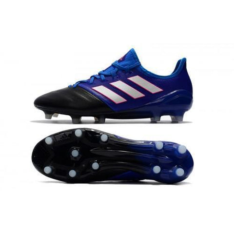 Image of Adidas ACE 17.1 Primeknit Soccer Cleats Black Blue White Pink - KicksNatics