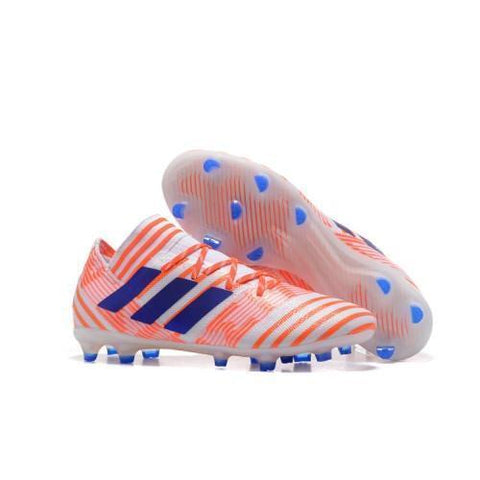 Image of Adidas Nemeziz Messi 17+ 360 Agility FG Soccer Boots White Orange Blue - KicksNatics