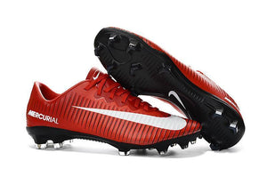 Nike Mercurial Vapor XI FG Soccer Cleats Red White Black - KicksNatics