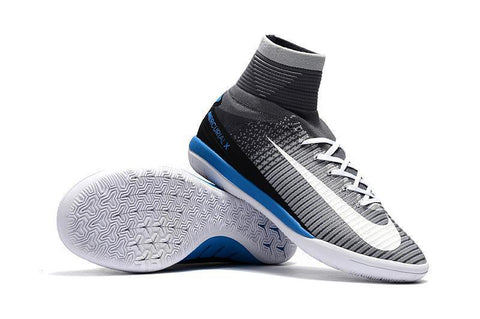 Image of Nike MercurialX Proximo II DF IC Grey Pure Platinum Laser Blue White - KicksNatics