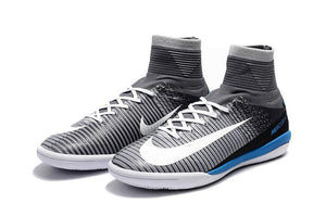 Nike MercurialX Proximo II DF IC Grey Pure Platinum Laser Blue White - KicksNatics