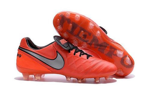 Image of Nike Tiempo Legend VI FG Soccer Cleats Red Grey Black - KicksNatics