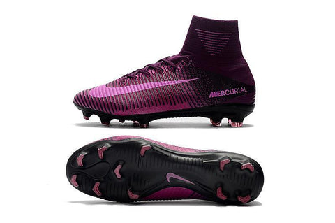 Image of Nike Mercurial Superfly V FG Soccer Cleats Purple Pink Black - KicksNatics