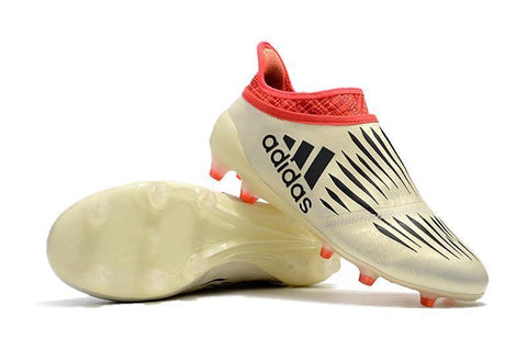 Image of Adidas X 16+ Purechaos FG Soccer Cleats Solar White Red - KicksNatics