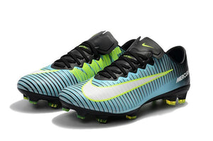Nike Mercurial Vapor XI FG Soccer Cleats Blue Black Green - KicksNatics