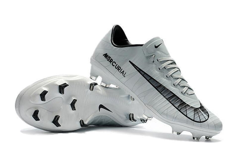 Image of Nike Mercurial Vapor XI CR7 FG Soccer Cleats White Black - KicksNatics