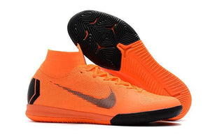 Nike MercurialX Superfly VI Elite IC Soccer Cleats Total Orange Black