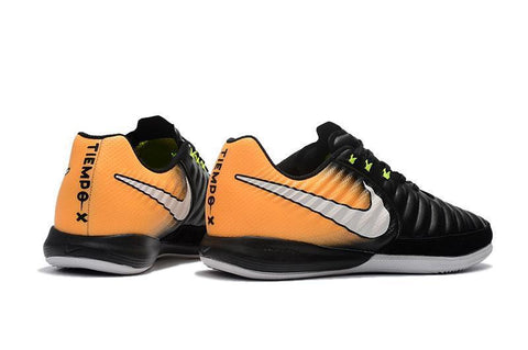 Image of Nike TiempoX Finale IC Soccer Shoes CY0041 Black White Laser Orange - KicksNatics
