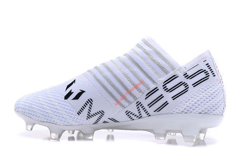 Image of Adidas Nemeziz Messi 17+ 360 Agility FG Soccer Boots White Orange Grey - KicksNatics