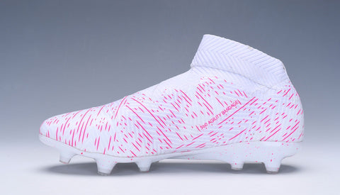 Image of Adidas Nemeziz 18+ FG White Pink no Lace - KicksNatics