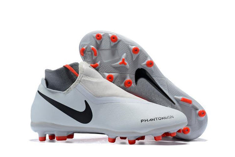 Image of Nike Phantom Vision Elite DF FG Soccer Cleats White Orange Black - KicksNatics