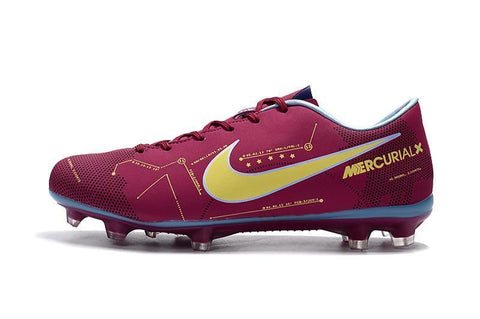 Image of Nike Mercurial Vapor X Neymar FG Soccer Cleats Purple Yellow Blue - KicksNatics
