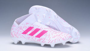 Adidas Nemeziz 18+ FG White Pink no Lace - KicksNatics